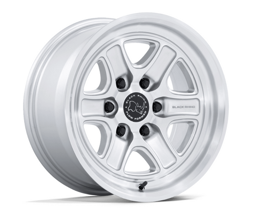 Black Rhino Wheels BR032SD17856800 Echo Wheel 17x8.5 6x139.7 in Gloss Silver with Machined Face