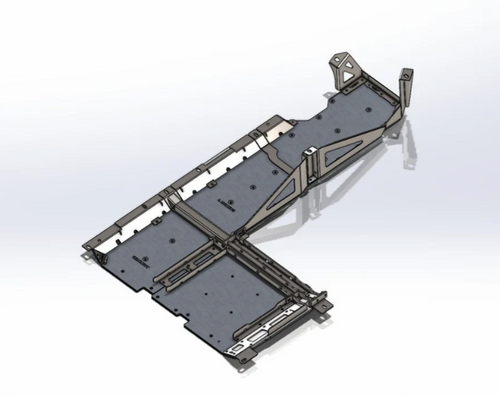 Next Venture Motorsports NV-JL-07040-MY19-ALM_BC-UHMW JLU Gas Tank/T-Case Mod Skid 7000 Series 2019+