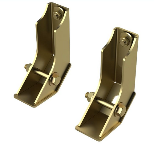 MetalCloak 6422 Rear Lower Shock Skid Pair for Jeep Gladiator JT 2020+