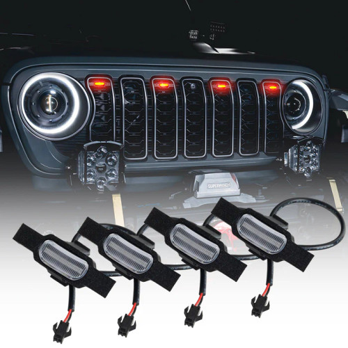 Oracle Lighting 5889-005N-T Pre-Runner Style LED Grill Light Kit for Jeep Wrangler JL & Gladiator JT 2024+