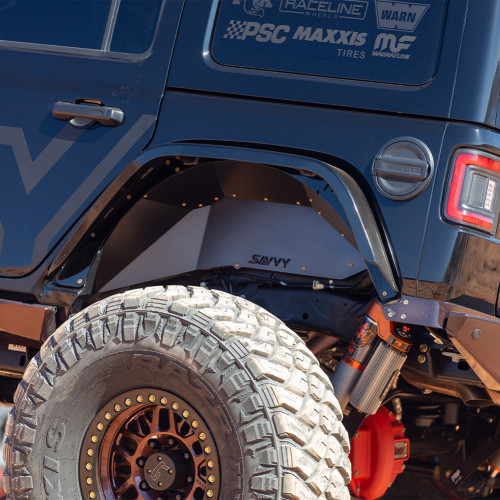 Savvy Offroad SD0027 High Clearance Aluminum Rear Inner Fenders for Jeep Wrangler JL 2018+