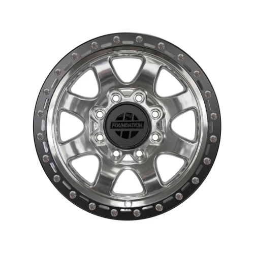 Foundation Wheels 395 HD GMC/Chevy 8 Lug Specific Wheel in Polished Clear Coat