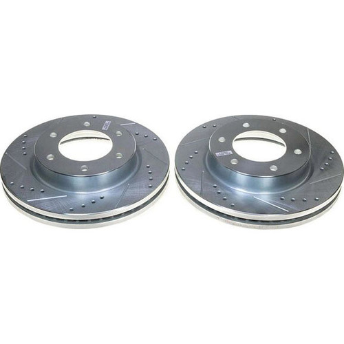 Power Stop AR85199XPR Evolution Drilled & Slotted Rear Brake Rotors for Ford Bronco 2021+