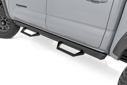Rough Country 71096 SRL2 Adjustable Aluminum Steps for Double Cab Toyota Tacoma 2005-2023