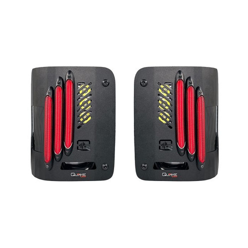 Quake LED QMT1537 Metal Tek Series B.A.S.S. Technology Tail Lights for Jeep Wrangler JK, JL & Gladiator JT 2007+