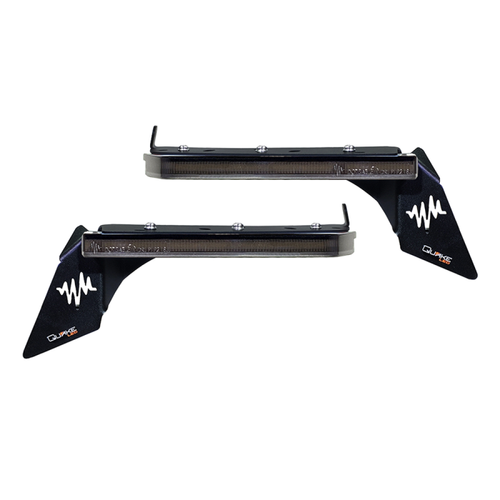 Quake LED QTE1194 Slim DRL Fender Chop Kit Smoked for Jeep Wrangler JL & Gladiator JT 2018+