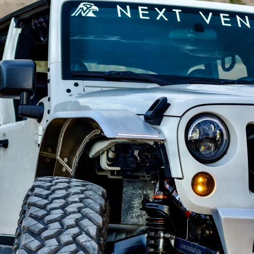 Next Venture Motorsports NV-JK-00080 Aluminum High Line Front Fenders for Jeep Wrangler JK 2007-2018