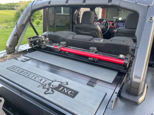Diabolical Inc. RR2021004IN Slipstream Rail Rack for Jeep Wrangler JK, JL & Ford Bronco 2007+