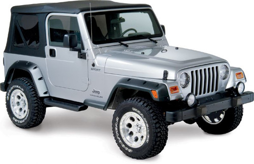 Bushwacker 10908-07 6" Pocket Style Fender Flares for Jeep Wrangler TJ/LJ 1997-2006