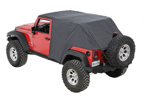 Pavement Ends  56815-01 Emergency Top in Black for Jeep Wrangler JK 4 Door 2007-2016