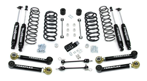 TeraFlex 1456332 3" Lift Kit with 4 Lower FlexArms and 9550 Shocks for Jeep Wrangler TJ/LJ 1997-2006