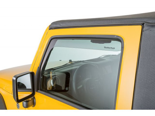 WeatherTech Front Side Windows for Jeep JK in Dark Smoke