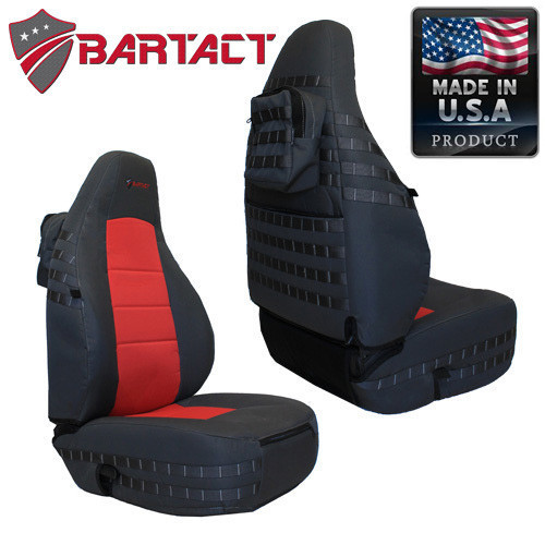 Bartact MSSCTJ9702F Front Pair of Mil-Spec Seat Covers for Jeep Wrangler TJ 1997-2002