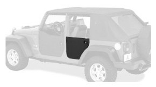 Bestop 53041-35 Rear Lower Half Doors for Jeep Wrangler JK 4 Door 2007-2016