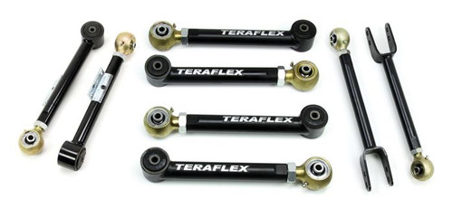 TeraFlex 1615000 TJ / ZJ: Short Control Arm Kit - 8-Arm (0-4" Lift)