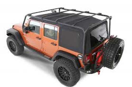 Smittybilt SRC Roof Rack in Textured Black | 4 Door (Wrangler JK 2007-2018)