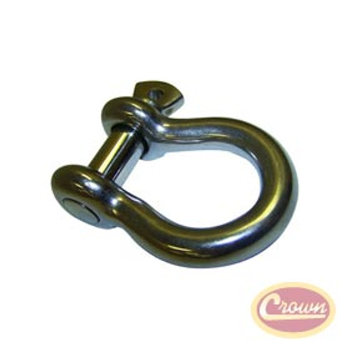 Crown Automotive D-Ring Shackle w/ 3/4" Bolt- Stainless Steel