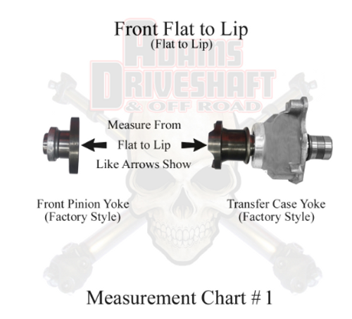 Adams Driveshaft ASDJL-1310F-S-OEM Front CV 1310 Driveshaft OEM Flange Style for Jeep Wrangler JL 2018+