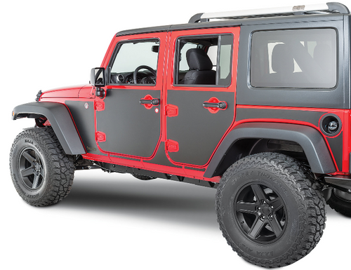 Rugged Ridge 12300.53 Magnetic 15 Piece Protection Panel Kit for Jeep Wrangler JK 4 Door 2007-2018