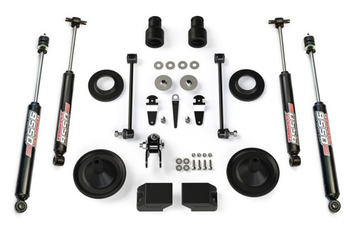 TeraFlex 1255200 2.5" Performance Spacer Lift Kit & 9550 VSS Twin-Tube for Jeep Wrangler JK 2007-2018