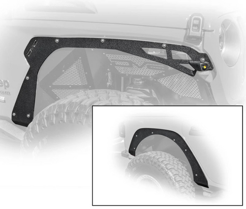 DV8 Offroad FDJL-03 Front & Rear Fender Delete Kit for Jeep Wrangler JL 2018+