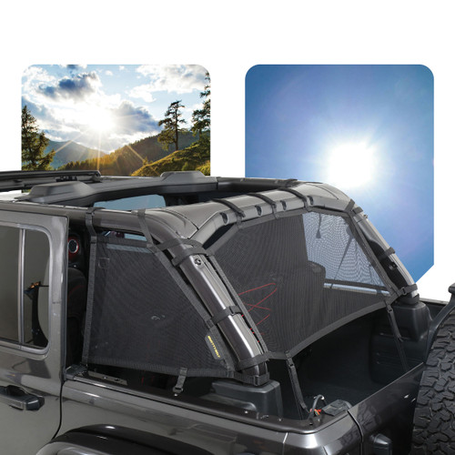 Smittybilt 97501 Cloak Mesh Sides & Rear for Jeep Wrangler JL 4 Door 2018+
