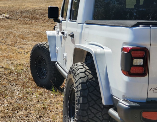 Nemesis Industries 166500 Notorious Dovetail Rear Flares for Jeep Gladiator JT 2020+