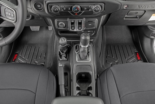Rough Country M-61501 Front & Rear Floor Mats with Lockable Under Seat Storage for Jeep Gladiator JT 2020+