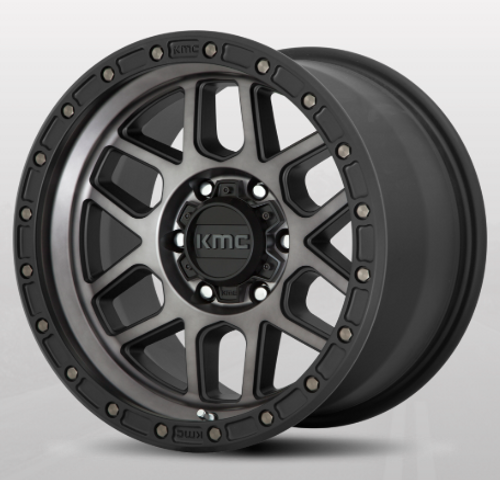 KMC Wheels KM54479050412N KM544 Mesa Wheel 17x9 5x5 Satin Black with Gray Tint