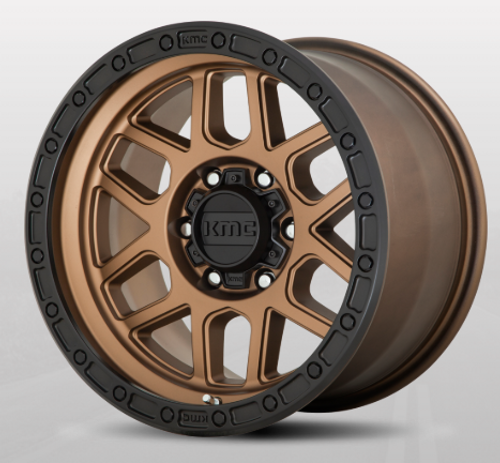 KMC Wheels KM54479050612N KM544 Mesa Wheel 17x9 5x5 Bronze with Black Lip