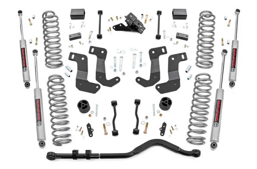 Rough Country 62930 3.5" Suspension with Control Arm Drop brackets & Shocks for Jeep Wrangler JL 2 Door 2018+