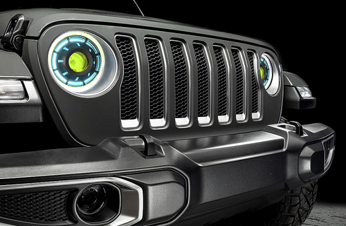 Oracle Lighting 5839-333 Oculus 9" Bi-LED Projector Headlights with ColorSHIFT 2.0 Controller for Jeep Wrangler JL & Gladiator JT 2018+