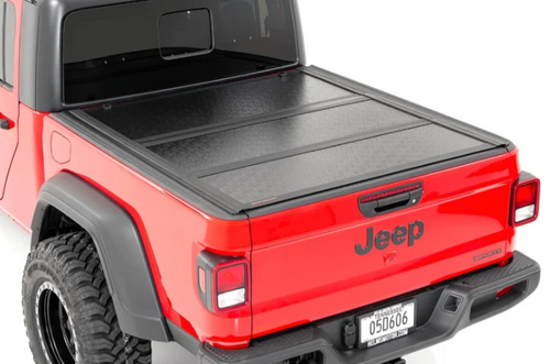 Rough Country 47620500 Low Profile Hard Tri-Fold Tonneau Cover for Jeep Gladiator JT 2020+