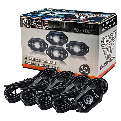 Oracle Lighting 5875-001 White Underbody Wheel Well Rock Light Kit- 4 Pack