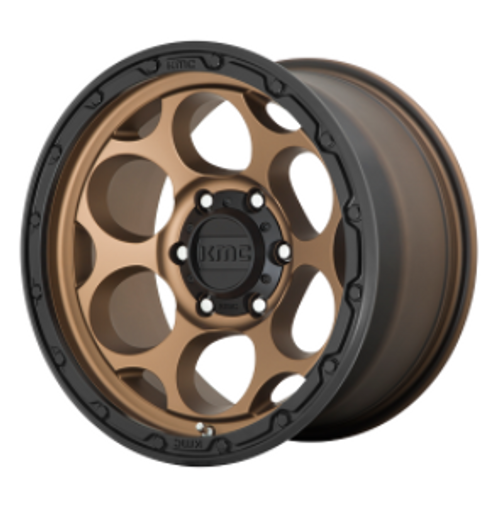 KMC Wheels KM54179050612N Dirty Harry Wheel | 17x9 | 5x5 | Matte Bronze with Black Lip