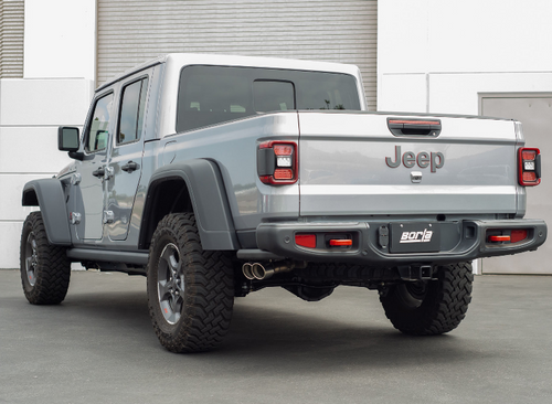 Borla 140813CB ATAK T-304 Stainless Steel Catback Exhaust | Dual Side Exit | Black for Jeep Gladiator JT 2020+
