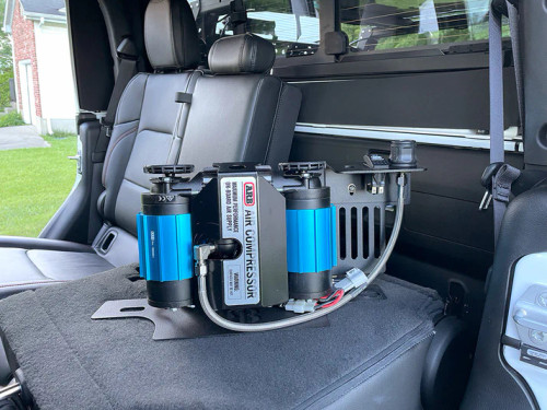 813 Fabrication BHS-0000-01 Behind the Rear Drivers Seat ARB Compressor Mount for Jeep Gladiator JT 2020+