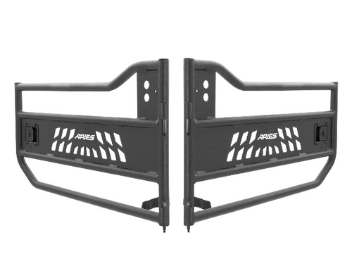 Aries 1500200 Front Tube Door Pair for Jeep Wrangler JL & Gladiator JT 2018+