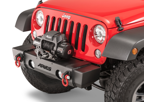 Aries 2156000 TrailChaser Front Winch Bumper for Jeep Wrangler JK 2007-2018