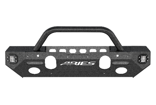 Aries 2082084 TrailChaser Front Bumper with Brush Guard & LED Corners for Jeep Wrangler JL & Gladiator JT 2018+