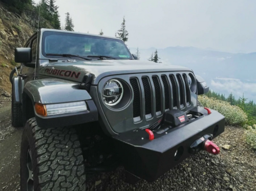 EVO MFG 3110AL Front Alumilite Bumper with Fog Lights for Jeep Wrangler JL & Gladiator JT 2018+