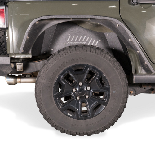 Reaper Offroad JFL04-B Rear Inner Fender Liners for Jeep Wrangler JK 2007-2018