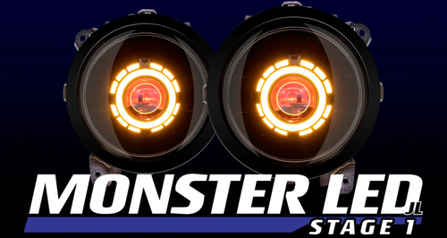 HIDProjectors 9" Monster Stage 1 Bi-LED Projector Headlights for Jeep Wrangler JL & Gladiator JT 2018+