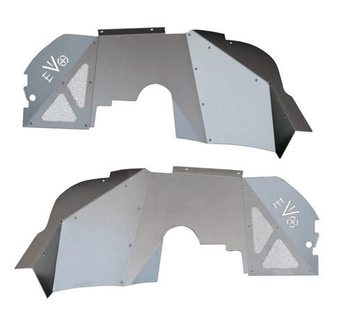 EVO Manufacturing 3097VD Front Vented Aluminum Inner Fenders for Diesel Jeep Wrangler JL & Gladiator JT 2020+