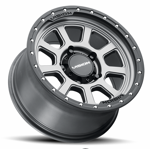 Vision Wheel 350-7973SGBL-12 Ojos Wheel | 17x9 | 5x5 | Satin Gray with Black Lip