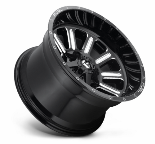 Fuel Hardline Wheel 17x9 Gloss Black & Milled