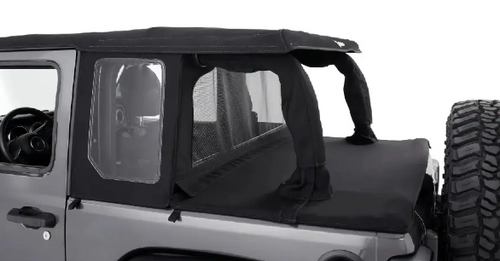 Bestop 53900-17 HalfTop Soft Top in Twill for Jeep Wrangler JK 2 Door 2007-2018