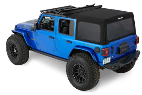 Bestop 54726-35 Supertop Squareback Soft Top in Black Diamond for Jeep Wrangler JL 4 Door 2018+