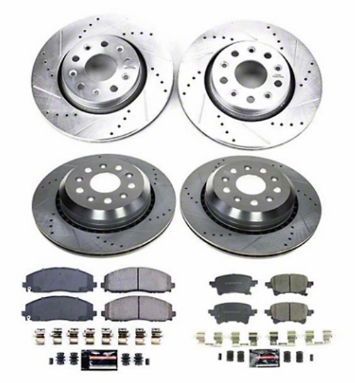 Power Stop K8509 Z23 Evolution Front & Rear Brake Kit for Jeep Wrangler JL & Gladiator JT 2020+