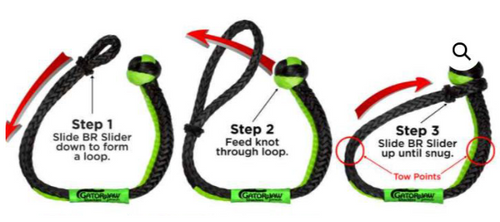 Bubba Rope 176746NGGB 3/8" NexGen Gator-Jaw Synthetic Shackle in Green & Black